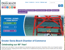 Tablet Screenshot of daniabeachchamber.org